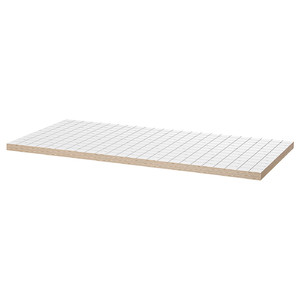 LAGKAPTEN Table top, white/anthracite, 120x60 cm