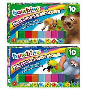 Bambino Square Plasticine 10 Colours