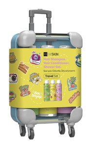 HISKIN Travel Set Suitcase (Shampoo+Conditioner+Shower Gel 95mlx3)