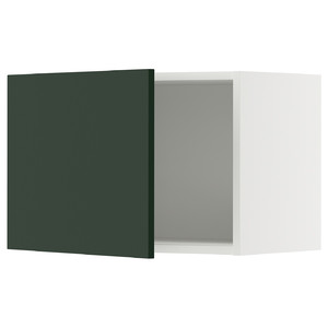 METOD Wall cabinet, white/Havstorp deep green, 60x40 cm