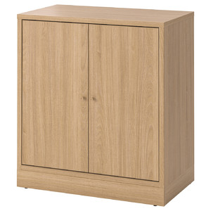 TONSTAD Cabinet with doors, oak veneer, 82x47x90 cm