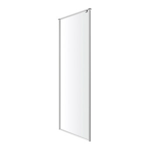 GoodHome Shower Wall Panel Ezili 80 cm, chrome/transparent