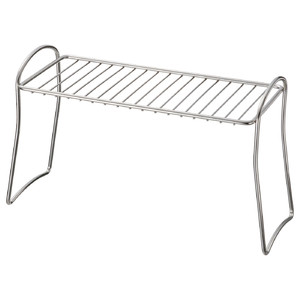 VÄLVÅRDAD Dish drying shelf, stainless steel, 13x32 cm