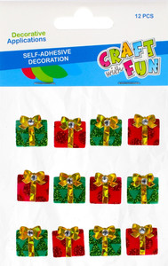 Craft Christmas Self-Adhesive Decoration Set Gifts 12pcs