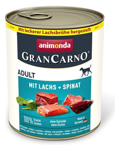 Animonda GranCarno Adult Beef, Salmon & Spinach Wet Dog Food 800g