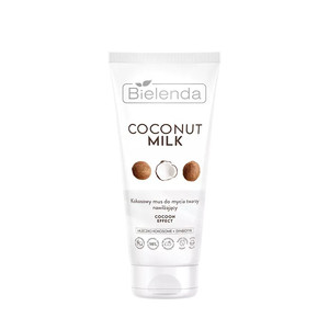 Bielenda Coconut Milk Coconut Face Cleansing Mousee, Moisturizing Cocoon Effect 99% Natural Vegan 135g