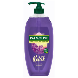 Palmolive Memories of Nature Shower Gel Sunset Relax Lavender 95% Natural 750ml