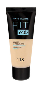 Maybelline Fit Me! Foundation Matte + Poreless no. 118 Nude 30ml