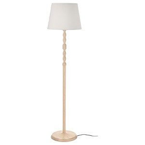 KINNAHULT Floor lamp, ash/white, 150 cm