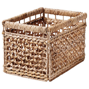 TÄTING Basket, water hyacinth/natural, 35x25x25 cm