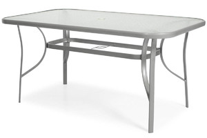 Outdoor Dining Table PORTO, silver