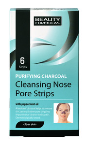 Beauty Formulas Cleansing Nose Pore Strips Purifying Charcoal 6pcs