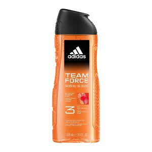 Adidas Team Force Shower Gel for Men 3in1 Face, Body & Hair 400ml