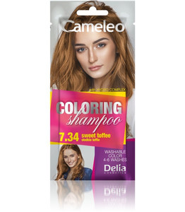 Delia Cosmetics Cameleo Coloring Shampoo 7.34 Sweet Toffee