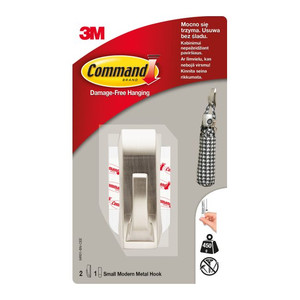 3M Command Small Modern Metal Hook