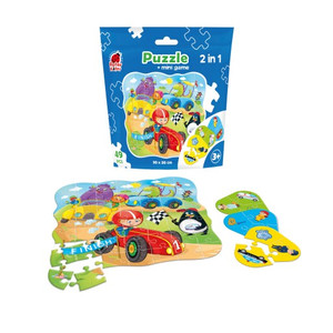 Children's Puzzle 2in1 49pcs Cars 3+