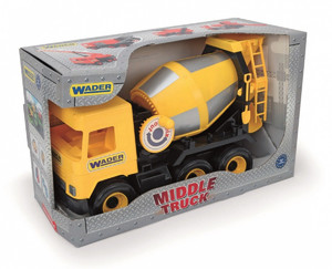 Wader Middle Truck Concrete Mixer Yellow 38cm 3+