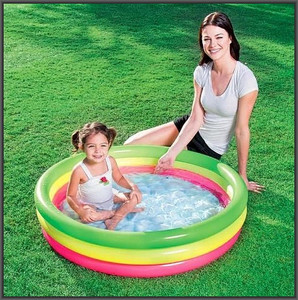 Bestway Children's Inflatable Pool Three Colours 102x25 cm 3+
