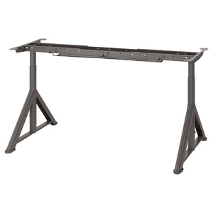 IDÅSEN Underframe for table top, dark grey, 146x67x76 cm