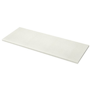 SÄLJAN Worktop, white/light grey stone effect/laminate, 246x3.8 cm