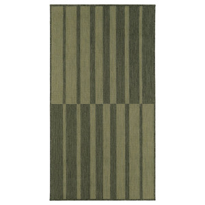 KANTSTOLPE Rug flatwoven, in/outdoor, green, 80x150 cm