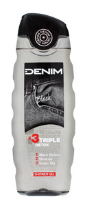 Denim Shower Gel Black Triple Detox 400ml