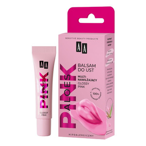 AA Pink Aloes Moisturising Lip Balm Glossy Pink 10g
