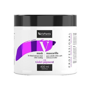 Vis Plantis Professional Mask for Blonde & Gray Hair Color Pigment 400ml