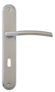 Door Handle Schaffner Kora 72mm, satin nickel/chrome