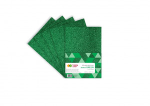 Craft Foam Glitter A4 5 Sheets, green