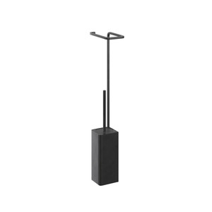 Toilet Brush & Roll Holder GoodHome Elland, black