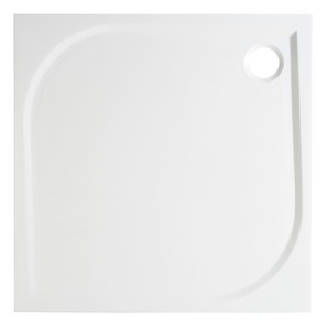 Square Composite Shower Tray GoodHome Limski 90x90cm