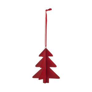 Christmas Hanging Decoration Christmas Tree, metal, red