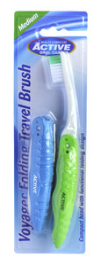 Beauty Formulas Active Oral Care Travel Toothbrush Medium 2pcs