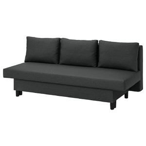 ÄLVDALEN 3-seat sofa-bed, Knisa dark grey