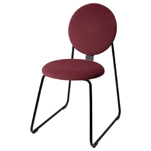 MÅNHULT Chair, black/Hakebo deep red