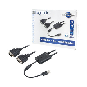 LogiLink Serial Adapter USB 2.0 to 2-Port