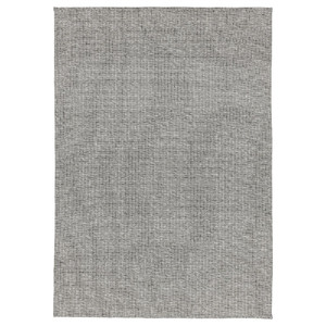 TIPHEDE Rug, flatwoven, grey, white, 155x220 cm