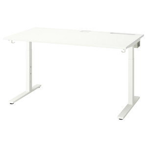 MITTZON Desk, white, 140x80 cm