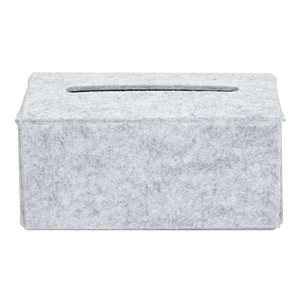 Felt Tissue Box, light grey