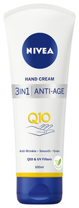 NIVEA Anti-Wrinkle 3in1 Anti-Age Q10 Hand Cream Vegan 100ml