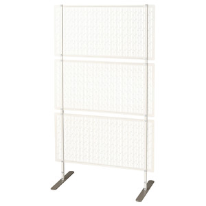 LUNGÖN Privacy screen, off-white indoor /outdoor, 140x80x40 cm