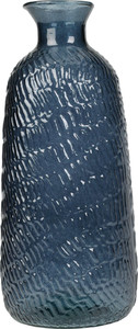Glass Vase Conica 31cm, dark blue