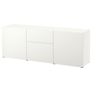 BESTÅ Storage combination with drawers, white/Lappviken white, 180x42x65 cm