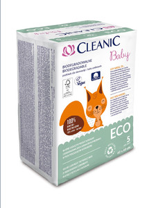 Cleanic Baby Eco Biodegradable Baby Underpads Vegan 5pcs