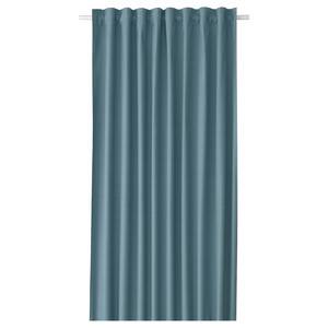 BRUKSVARA Room darkening curtain, 1 piece, light blue, 140x250 cm