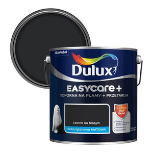 Dulux EasyCare+ Washable Durable Matt Paint 2.5l in the black