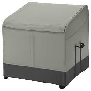 VÄTTERSÖ Storage box, outdoor, dark grey, 78x72x79 cm