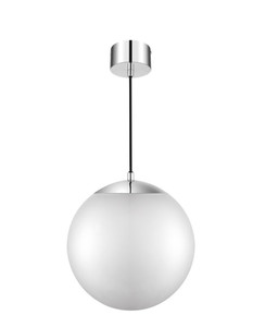 GoodHome Pendant Lamp Dacite E27, chrome