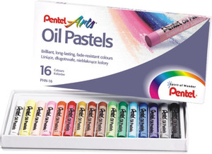 Pentel Oil Pastels Set PHN 16 Colours
